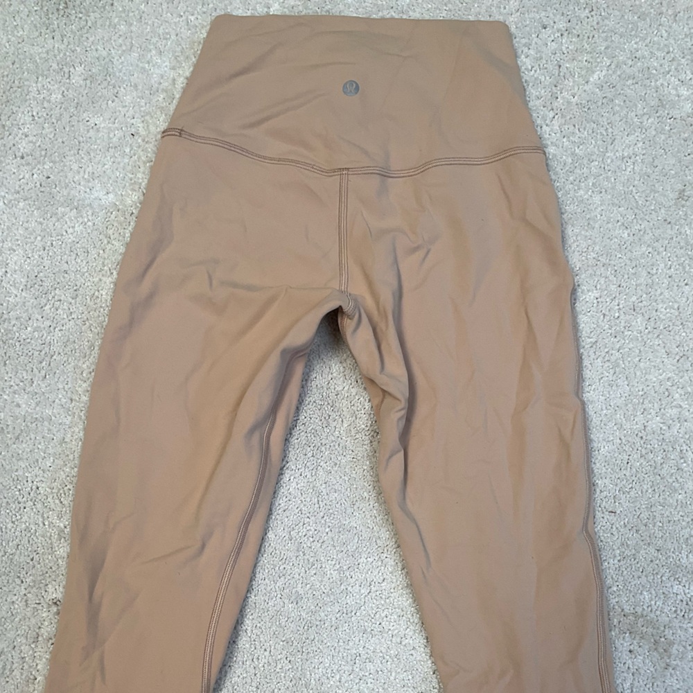 Lululemon align, thick, ribbed, high-rise, tan 28